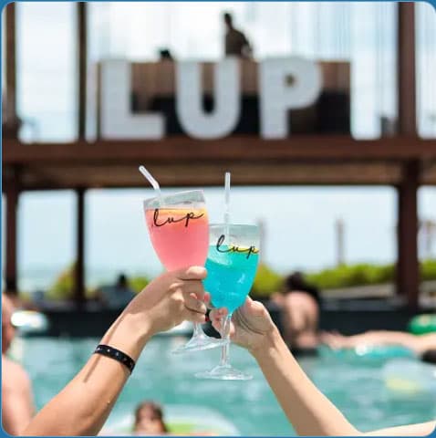 Conforto do LUP Beach Club em Ilha de Santo Aleixo